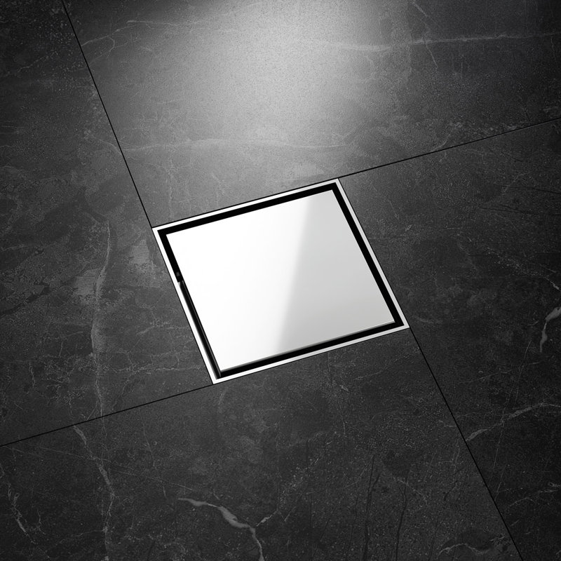 3.95'' W Linear Grid, Polished Chrome
