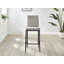 Kenesaw Luxury Breakfast Bar Stool in Quilted Design Velvet Black Leg - Modern Chic Kitchen-753626297