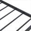 Structure de lit plate-forme robuste à profil bas, support de poids simple à assemblage rapide de taille simple, métal noir élégant