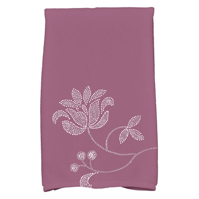 Single Bloom Poly Twill Tea Towel