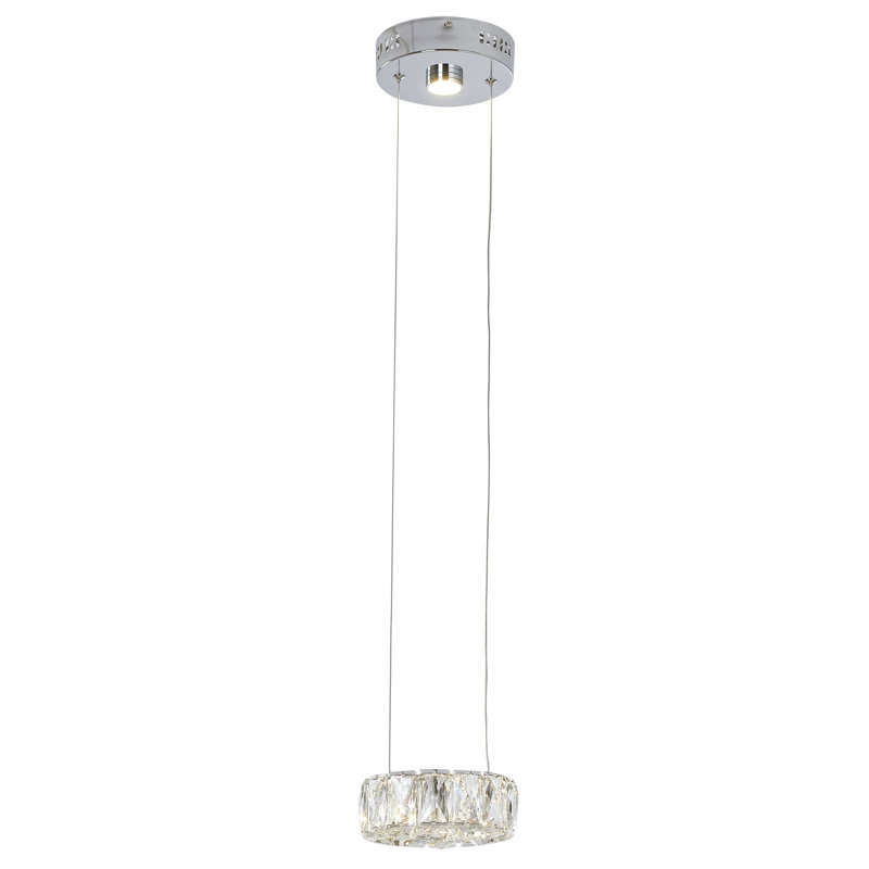 Modern LED Round Crystal Pendant