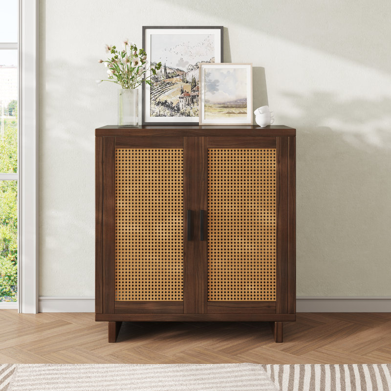 Youssouf 30.02'' Wide Accent Cabinet, Espresso