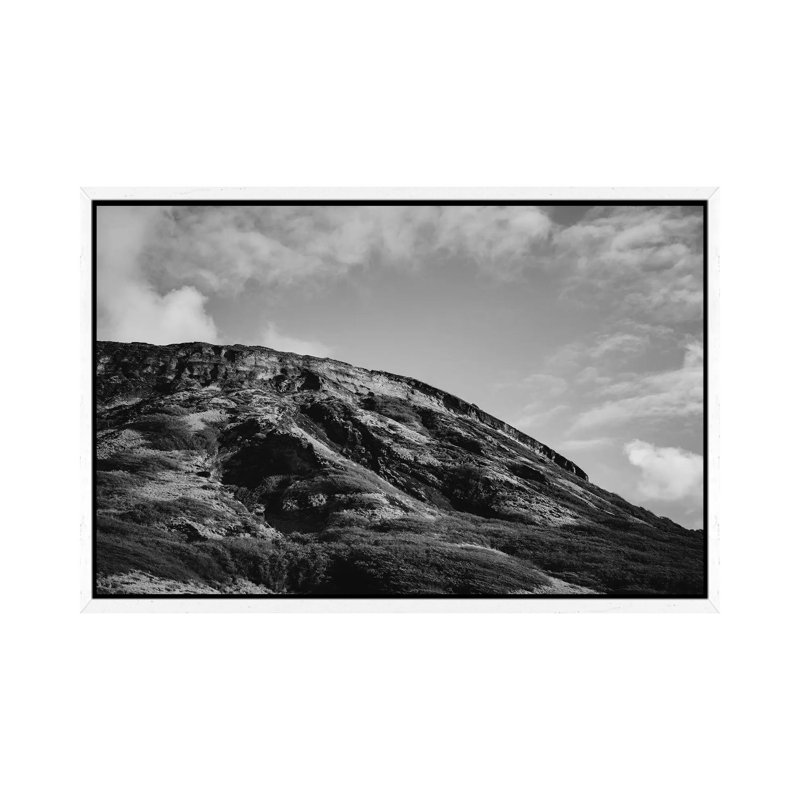 Hawaiian Mountain by Bethany Young - Print on Canvas, 66.04cm H x 101.6cm W x 3.81cm D, White Framed