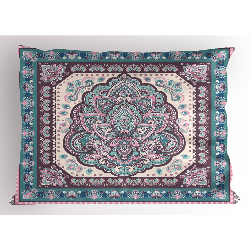 Manly Polyester Paisley Sham Set, Twin