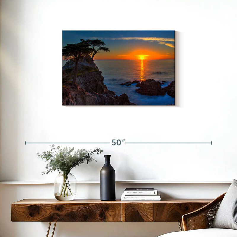 Gillard Golden Sun au-dessus de galets Gillard, H 20 po x l 30 po