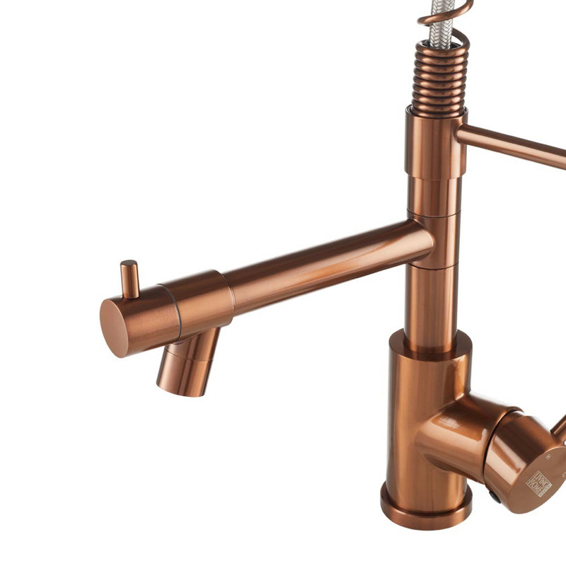 Belfry Kitchen Krokowski Pull Out Kitchen Faucet, Bronze