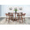 Mia 48" Round 5-Piece Wood Dining Set