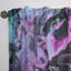 Panneau de rideau simple semi-diaphane avec passe-tringle Abstract-70404938