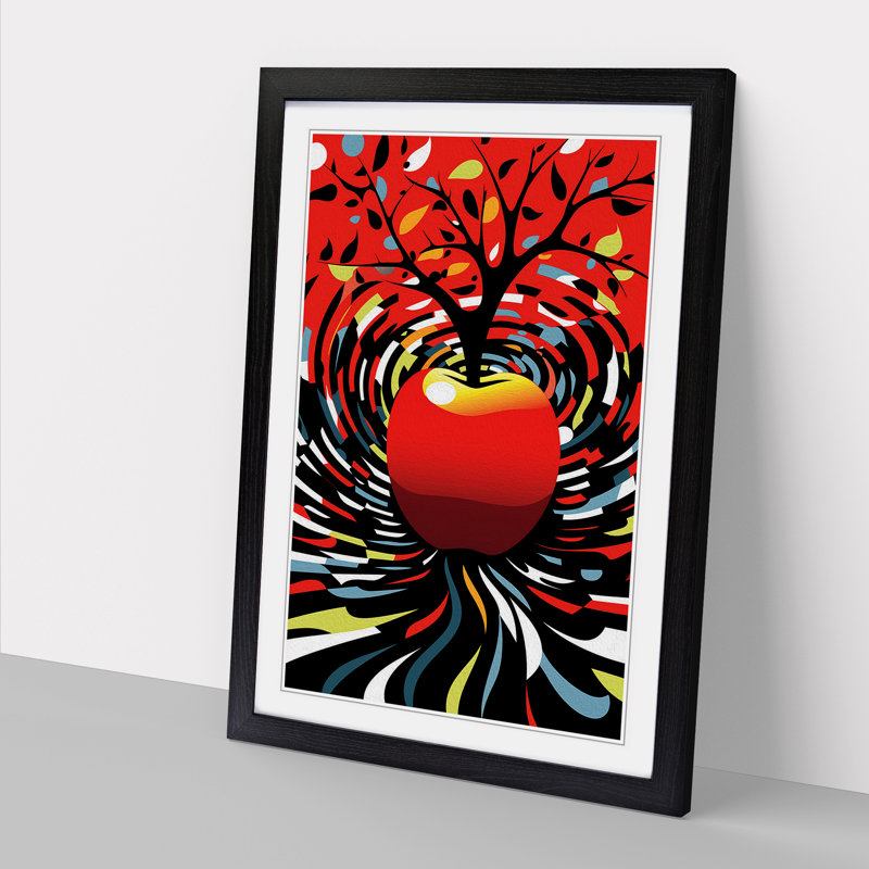 Single Picture Frame Wall Art, 34cm H x 25cm W, Black Framed