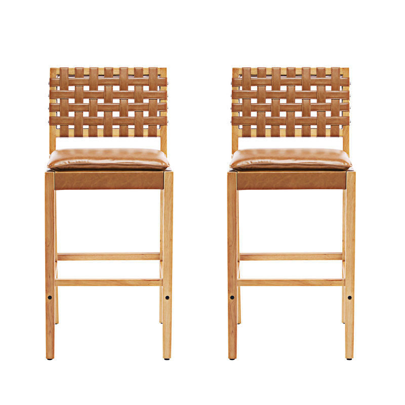 Ensemble de 2 chaises d'appoint en bois