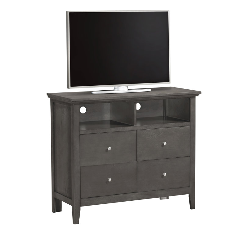 Hammond 4 Drawer Media Chest, Gray
