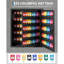 Rangement mural pour armoire 150 clés, boîte de serrure en acier robuste avec 133 crochets, étiquettes à code couleur et 2 clés, rangement sécurisé pour les hôtels, les bureaux, les valets et les clés de voiture