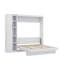 Lit escamotable double pleine grandeur avec tablettes, garde-robe et éclairage DEL-885506517-885506516
