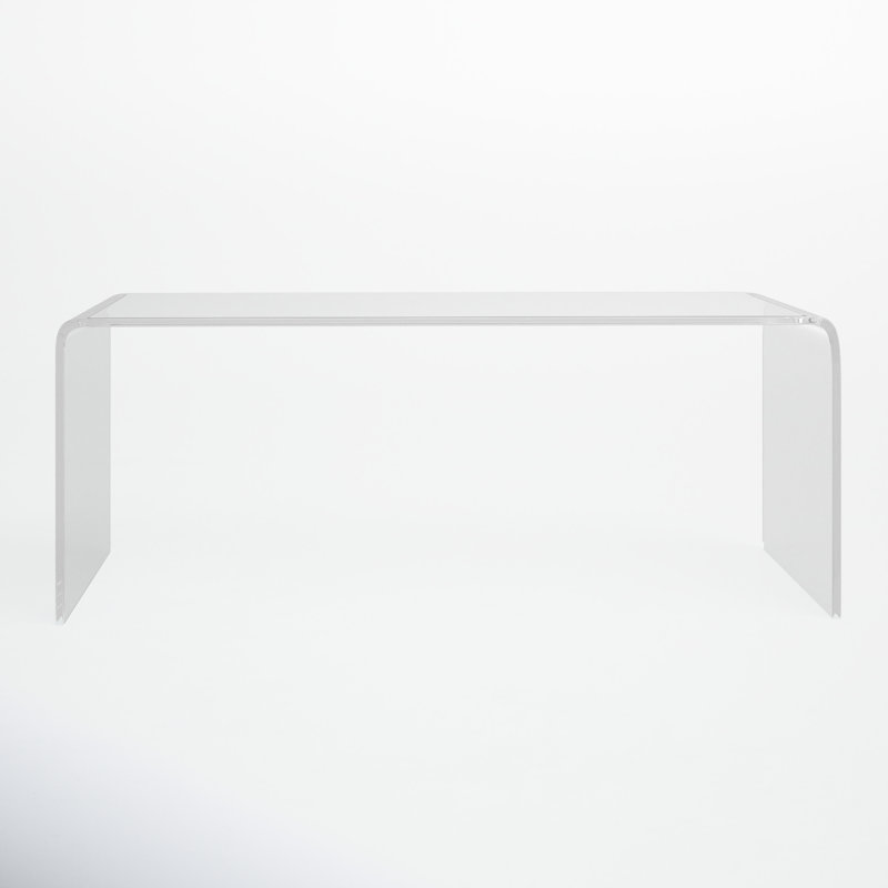 Addis 35'' Clear Acrylic Rectangular Coffee Table