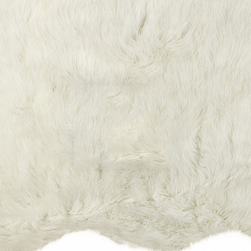 Tapis blanc cassé noué à la main Anglo