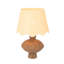 Lampe en résine avec abat-jour festonné