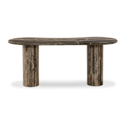 Ponce Desk-Rocky Brown Marble