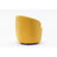 25,4 po Fauteuil jaune avec dossier rembourré et base en métal-219483339