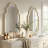 Solid Wood Arch Wall Mirror Decorative Mirror-1655694643