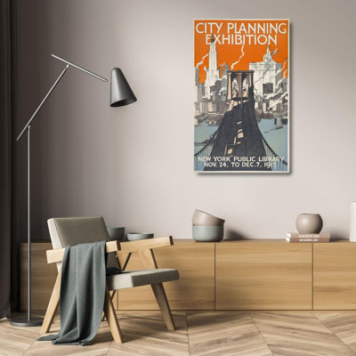 "City Urbanian" par MuseumPrints - Art sur toile tendue avec châssis