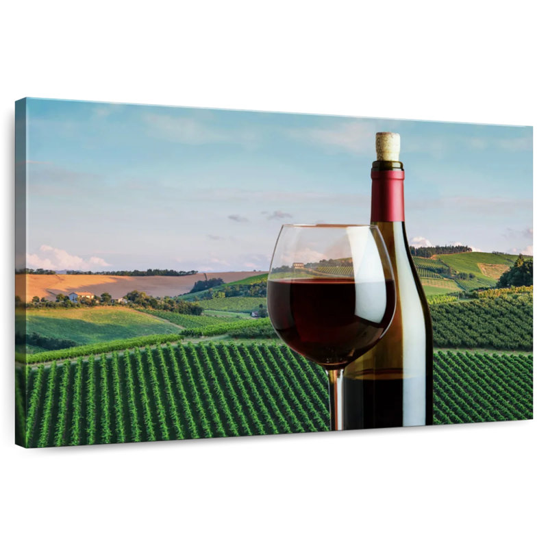 Yarlin Red Wine In Tuscany, 32" H x 48" W