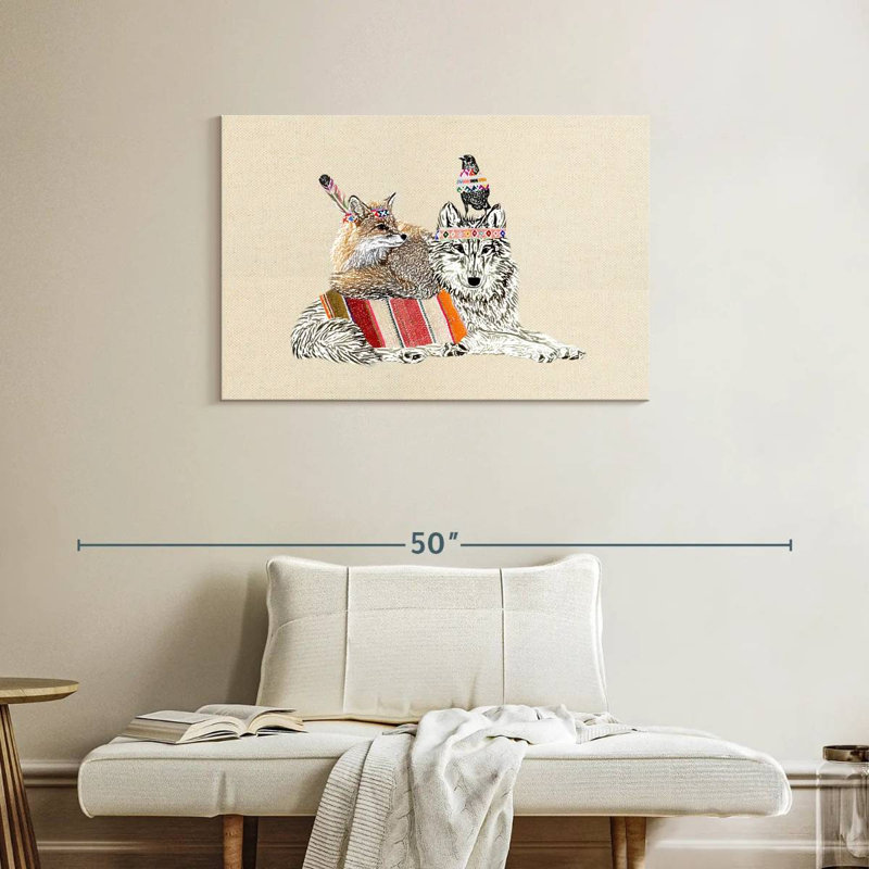 Boho loup, H 24 po x l 36 po