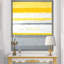 «Gray and Yellow Blue Abstract XIII», reproduction d'art sur toile-51146056-51146054