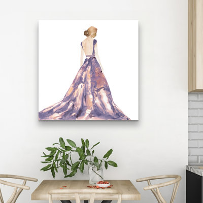 prom dress - 32"x32" art on canvas
