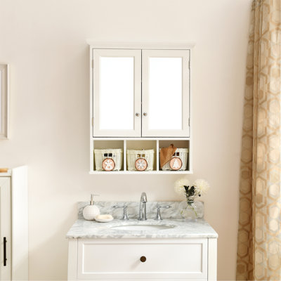 Armoire de salle de bain polyvalente avec de multiples caractéristiques pour une organisation optimale