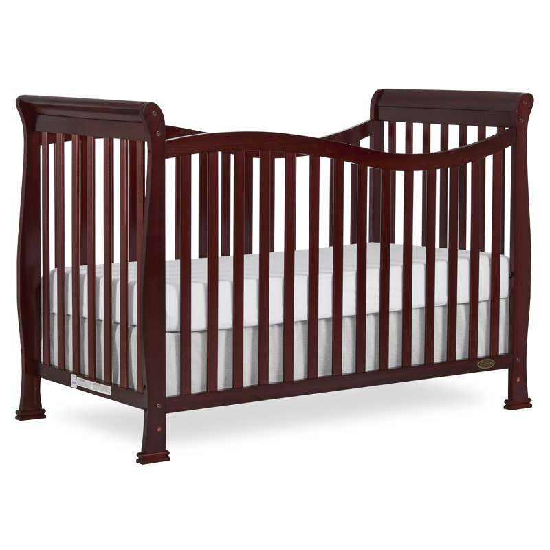 Lit de bébé convertible 7-en-1 Violet, Cerisier