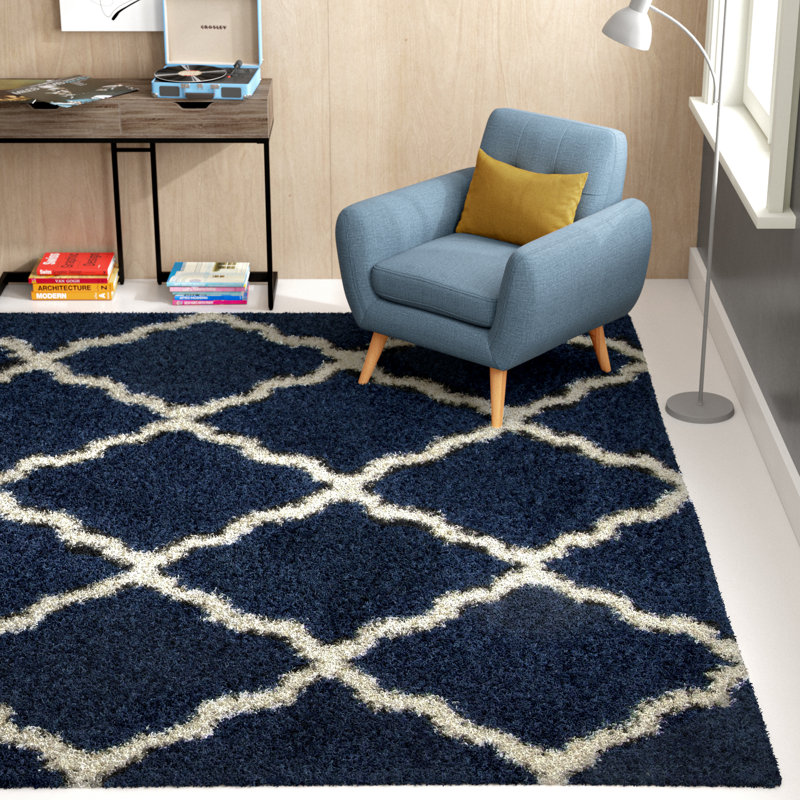 Tapis à poils longs Alonnah, Rectangle 4 pi x 6 pi