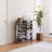 7-Tier Vertical Shoe Organizer With Hooks, Space-Saving Entryway Storage For 12-14 Pairs, Easy Assembly, Rustic Gray Finish