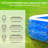 Textiles Hub Rectangle Inflatable Pool 22 H x 56 W x 94.5 L