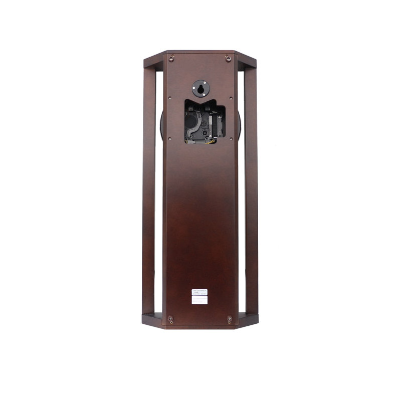 Pendule murale, carillons, quartz, brun