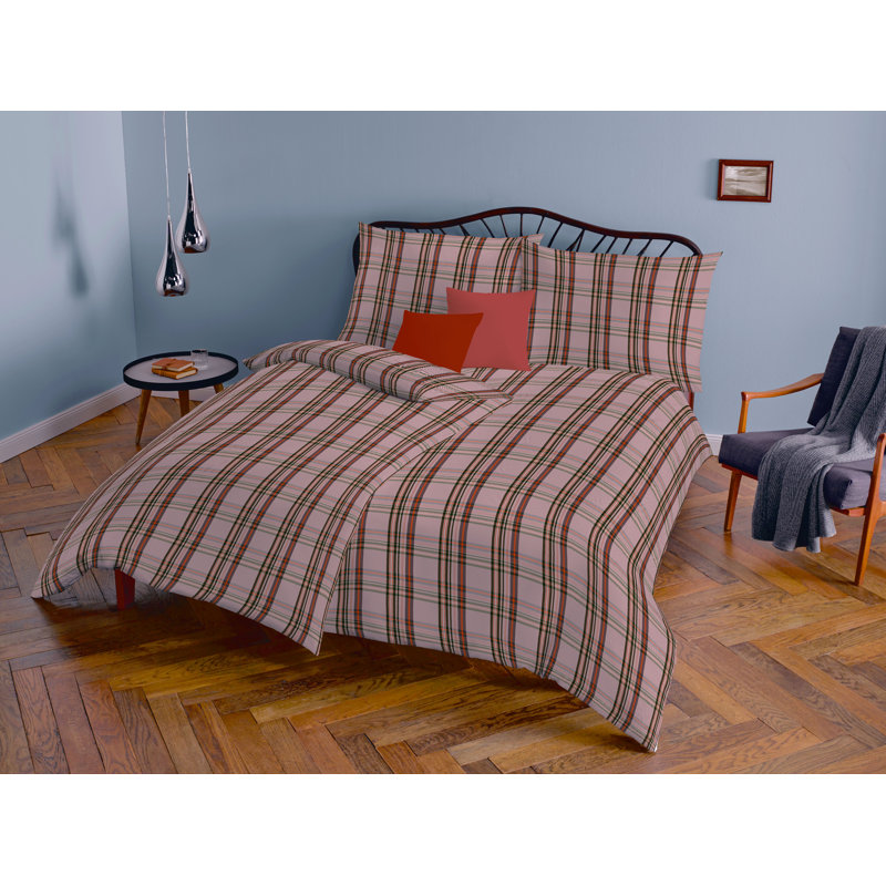 Cotton 2 Piece Duver Cover Set, Brown, Double