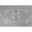 Hand Knotted Wool Area Rug in Silver