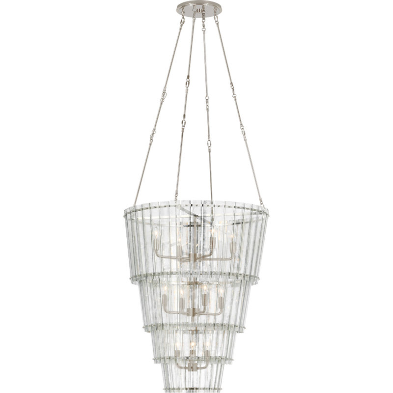 Carrier and Company Cadence Large Waterfall Chandelier