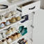 Range-chaussures avec 4 portes et 1 tiroir, grand espace de rangement
