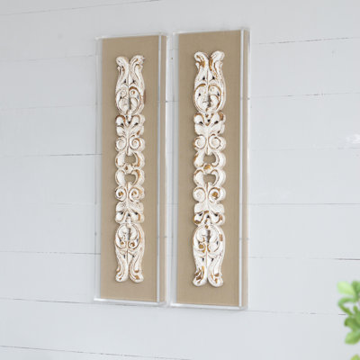 Art mural S / 2 9,3 x 1,6 x 31,3 po