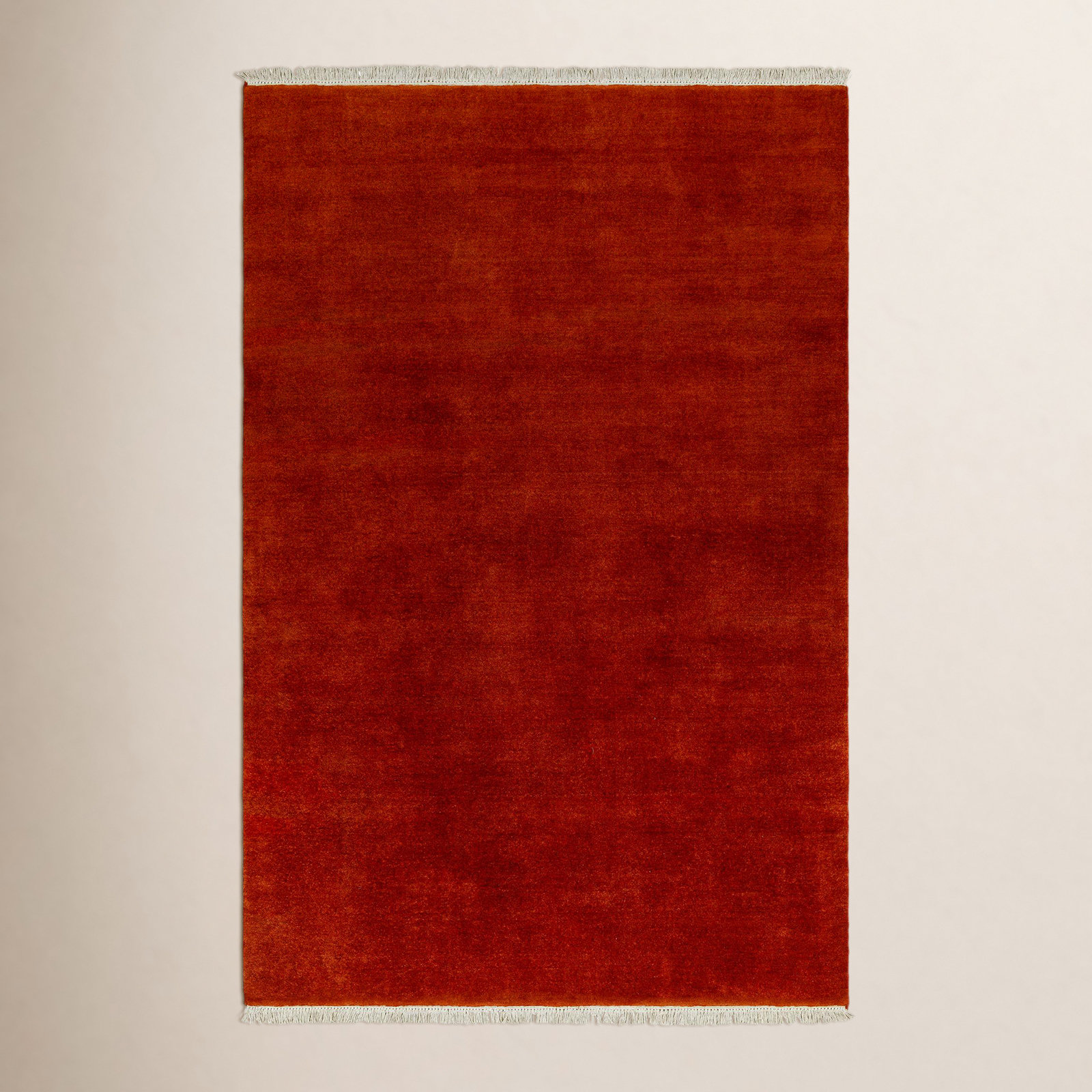 Clio Wool Rust/Burnt Rug, Rectangle 5' x 7'6"