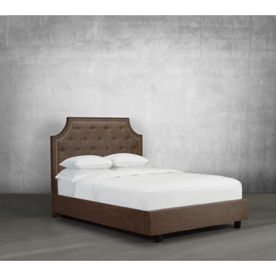 Lit plateforme tapissier Stott