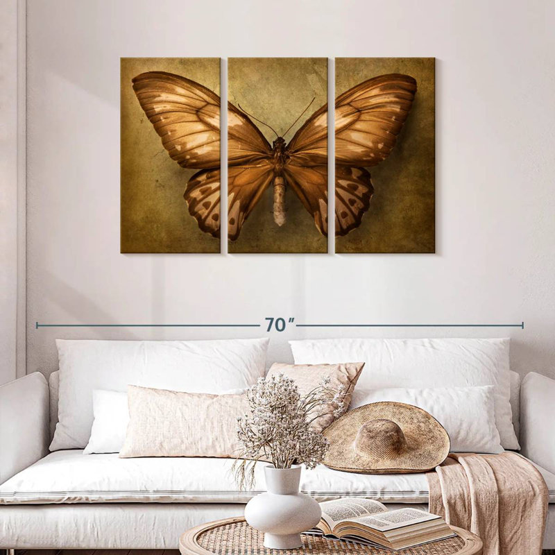 Vintage Butterfly, 28" H x 45" W