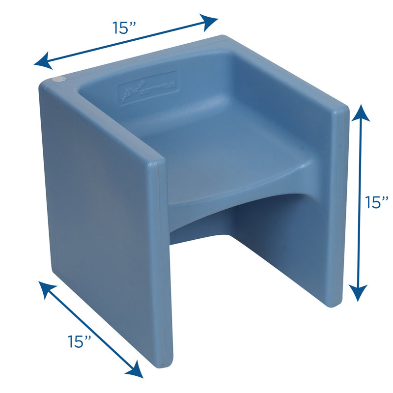 Cube Chair 3-in-1 Kids Desk/Activity, Sky Blue