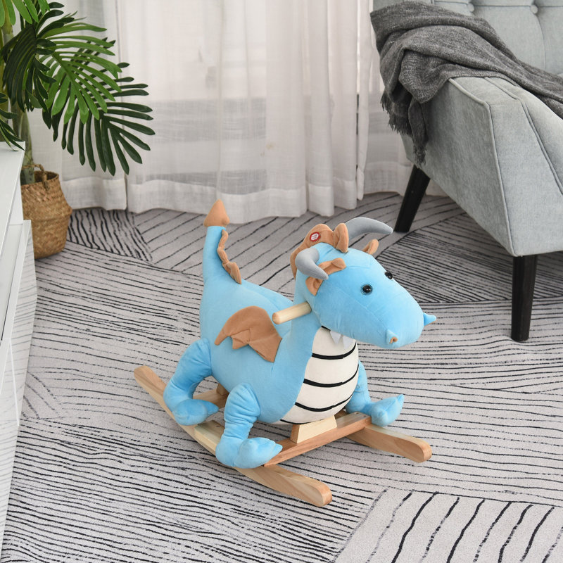 Chaise berçante en peluche pour enfants