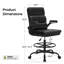 Tacony Drafting Chair Tall Office Chair With Adjustable Footrest Ring-1639674467