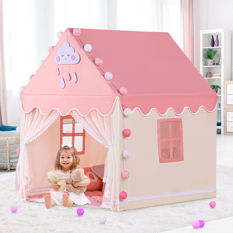 Tente de jeu intérieure / extérieure en polyester 47 po x 41 po avec sac de transport