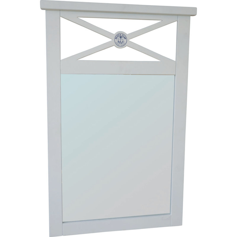 Mardell Wood Flat Wall Mirror