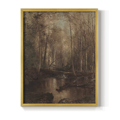 Vintage Landscape CIII Framed Print - Solid Wood