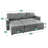 Gadalia Modern L-Shaped Sectional Sleeper Sofa with Storage Chaise, Pull-Out Bed Design – Reversible Velvet Couch for Small Spaces-20531761