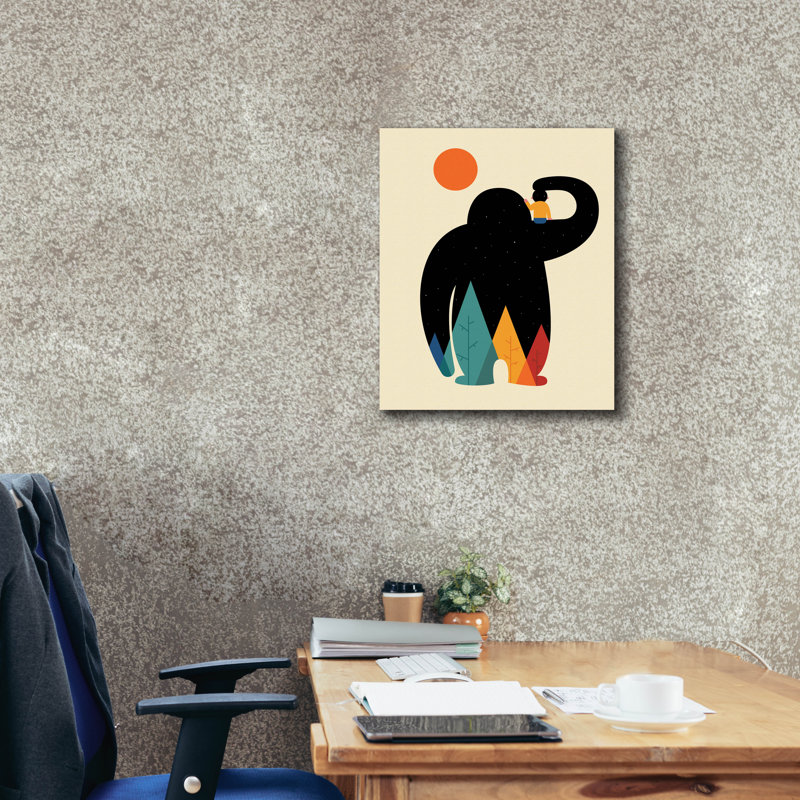 "Papa" par Andy Westface, H 24 po x l 20 po x P 0,75 po